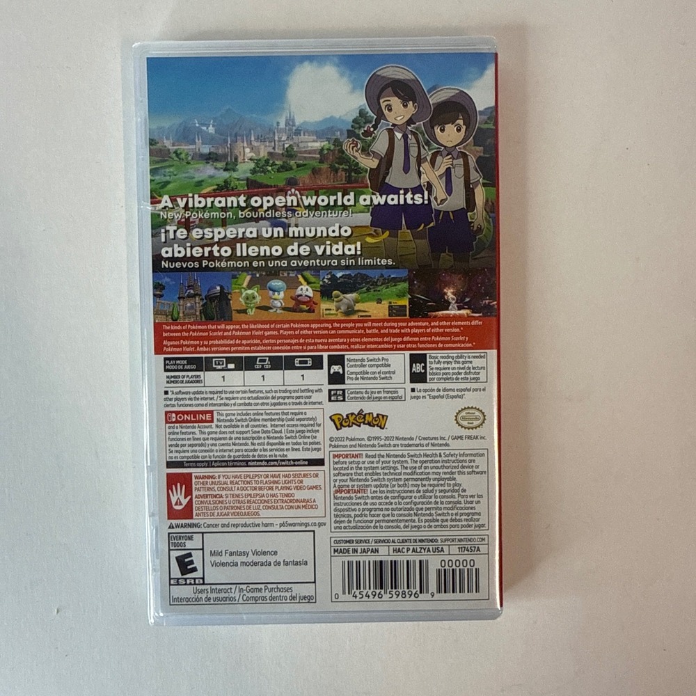 Pokemon Violet Nintendo Switch Game Brand New Factory Sealed 2022 RPG - Picture 2 of 4